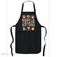Support Squad Mental Health Awareness Lime Green Apron thumb 0