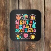 Support Squad Mental Health Awareness Lime Green Coaster thumb 0