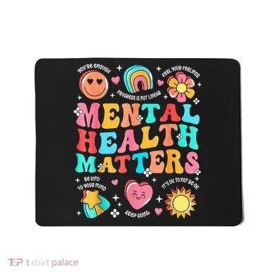 Support Squad Mental Health Awareness Lime Green Mousepad