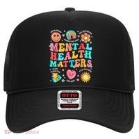 Support Squad Mental Health Awareness Lime Green Hat thumb 0