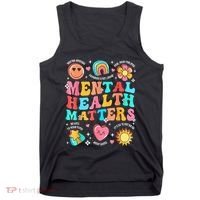 Support Squad Mental Health Awareness Lime Green Tank Top thumb 0