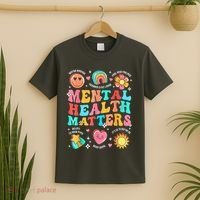Support Squad Mental Health Awareness Lime Green T-Shirt thumb 2