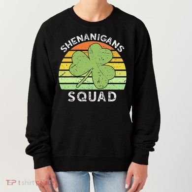 Shenanigans Squad Matching Vintage St Patricks Day Group Fun Women's Sweatshirt