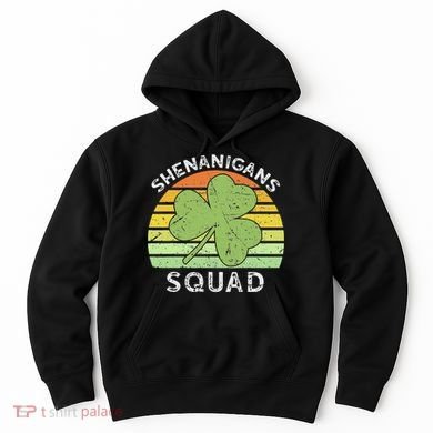 Shenanigans Squad Matching Vintage St Patricks Day Group Fun Hoodie