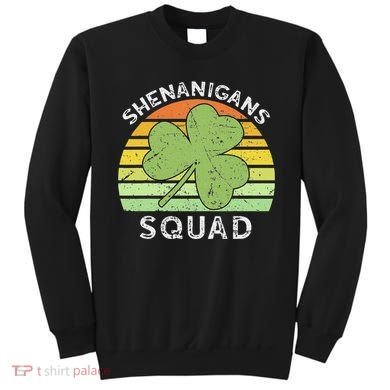 Shenanigans Squad Matching Vintage St Patricks Day Group Fun Sweatshirt