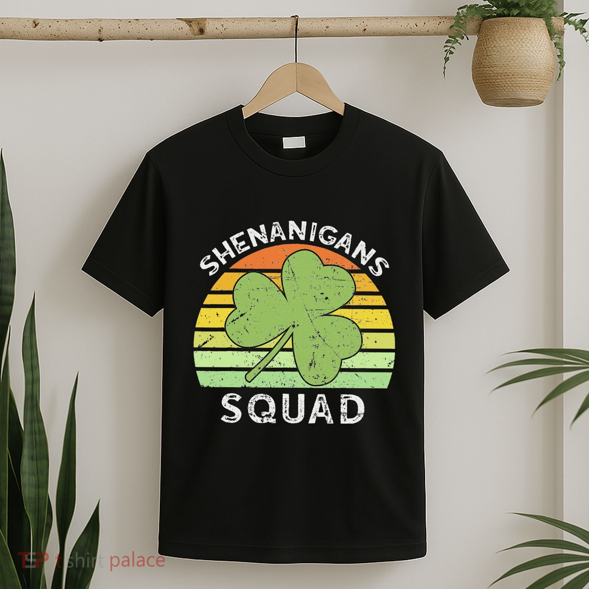Shenanigans Squad Matching Vintage St Patricks Day Group Fun T-Shirt