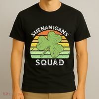 Shenanigans Squad Matching Vintage St Patricks Day Group Fun T-Shirt thumb 3
