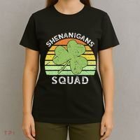 Shenanigans Squad Matching Vintage St Patricks Day Group Fun T-Shirt thumb 4