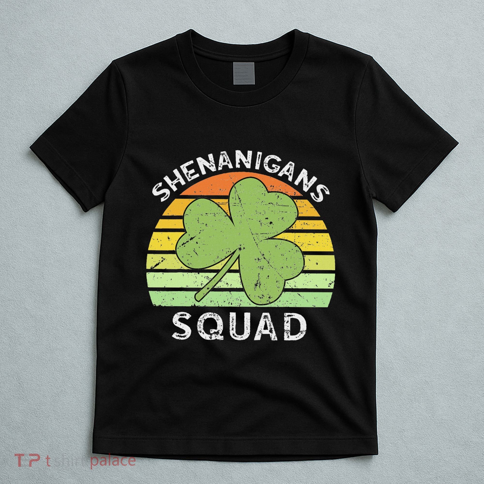 Shenanigans Squad Matching Vintage St Patricks Day Group Fun T-Shirt