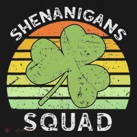 Shenanigans Squad Matching Vintage St Patricks Day Group Fun T-Shirt thumb 7