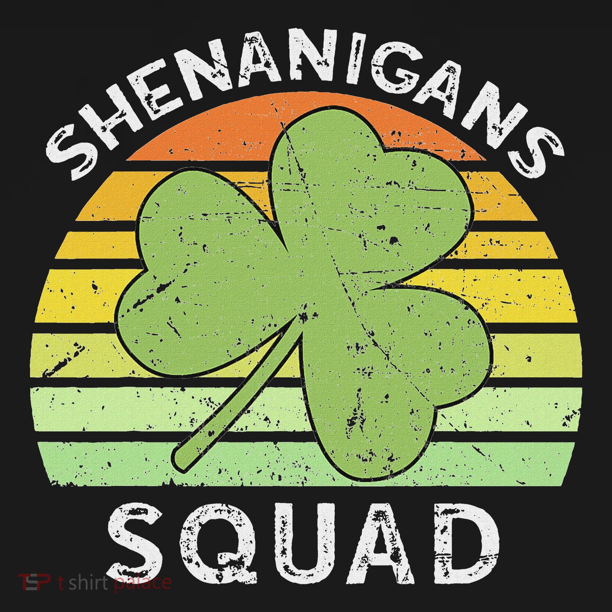 Shenanigans Squad Matching Vintage St Patricks Day Group Fun T-Shirt