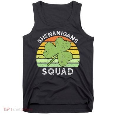 Shenanigans Squad Matching Vintage St Patricks Day Group Fun Tank Top
