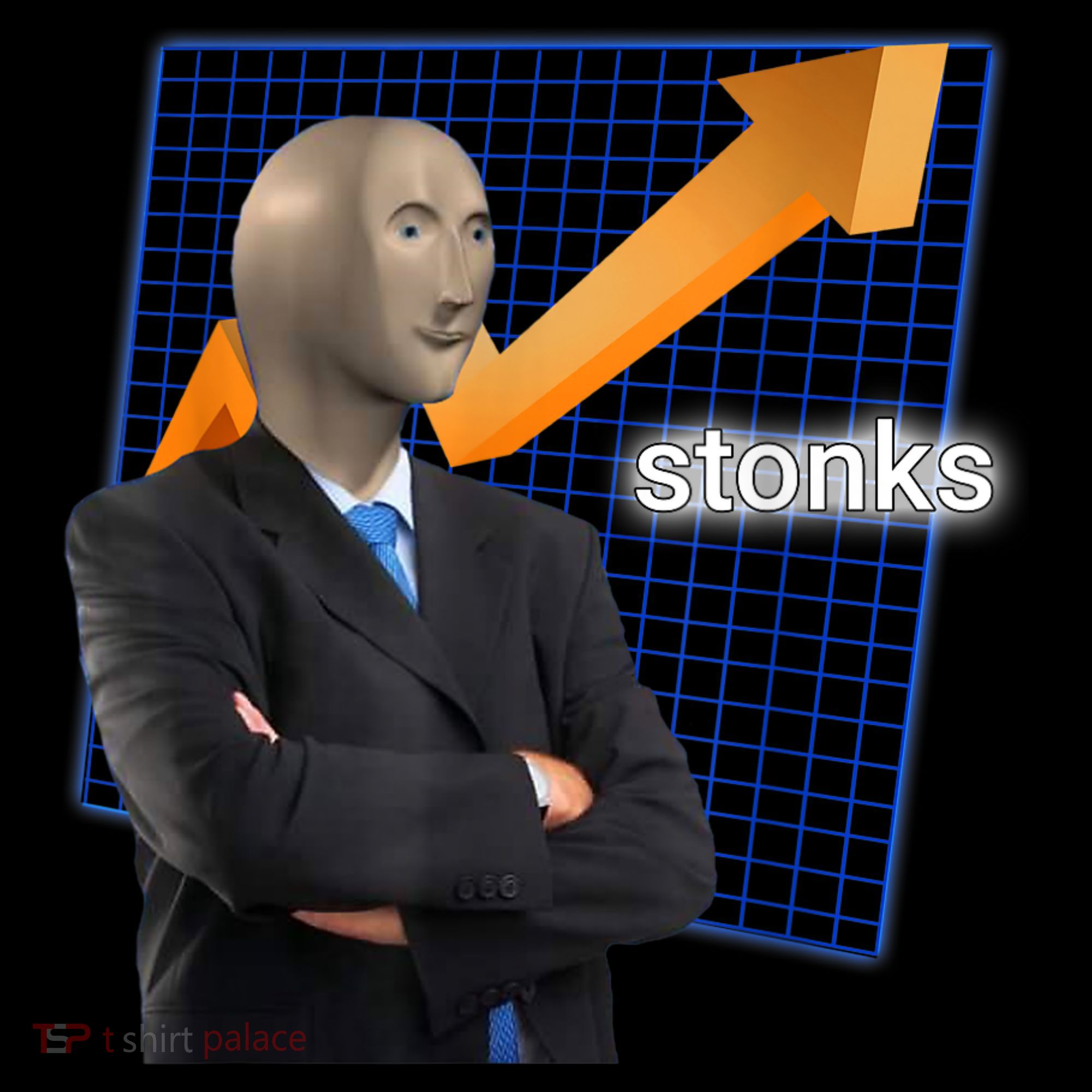 Stonks Surreal Memes Funny Stock Long Sleeve Shirt