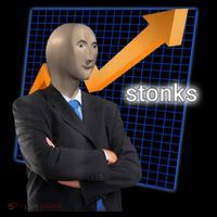 Stonks Surreal Memes Funny Stock Sweatshirt thumb 3