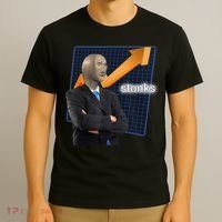 Stonks Surreal Memes Funny Stock T-Shirt thumb 3