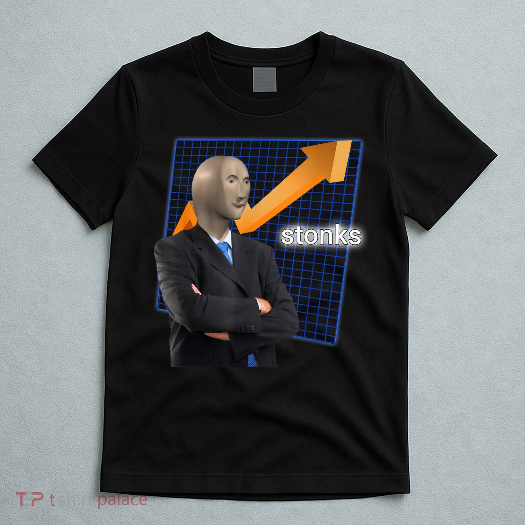 Stonks Surreal Memes Funny Stock T-Shirt