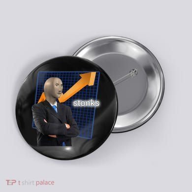 Stonks Surreal Memes Funny Stock Button