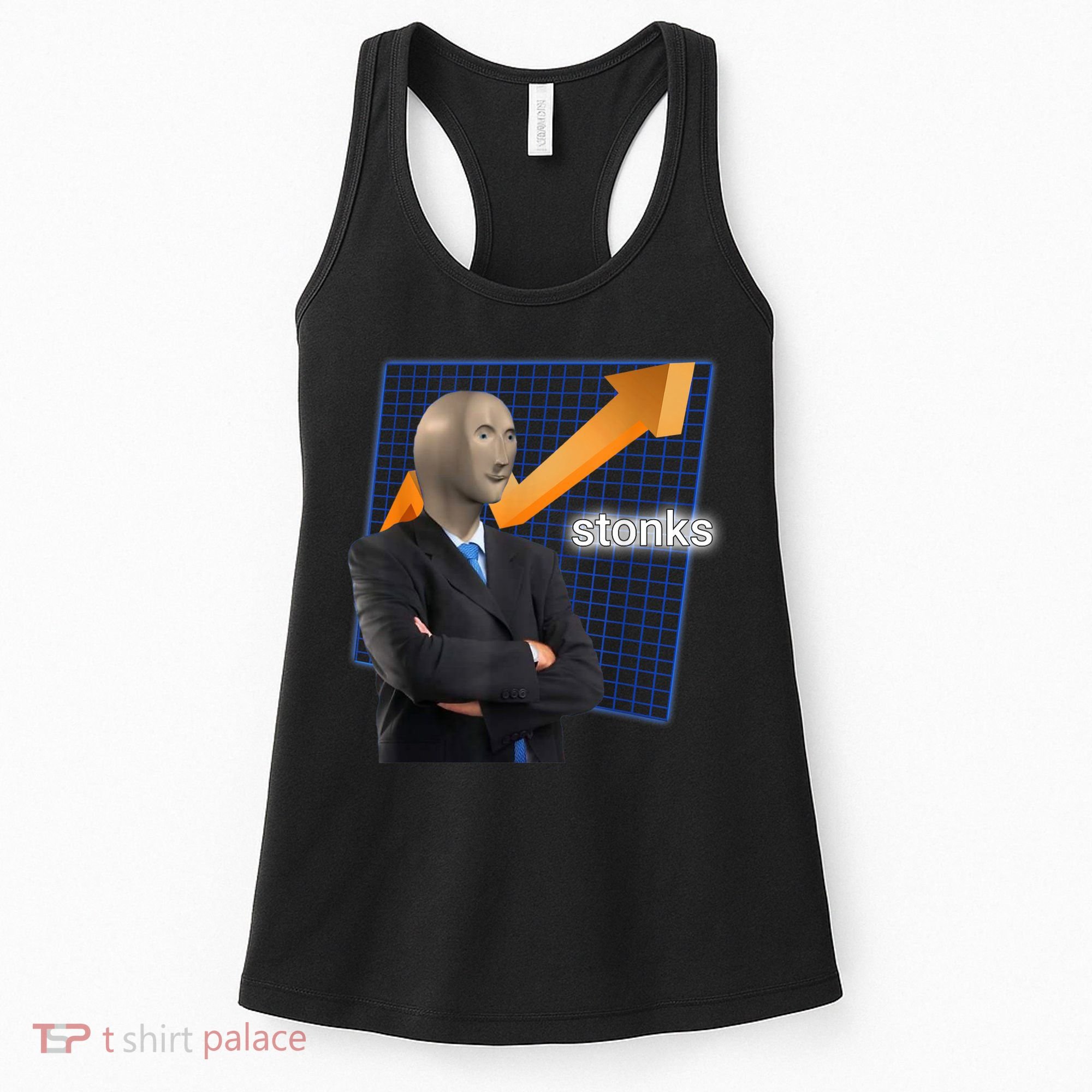 Stonks Surreal Memes Funny Stock Women's Tank Top