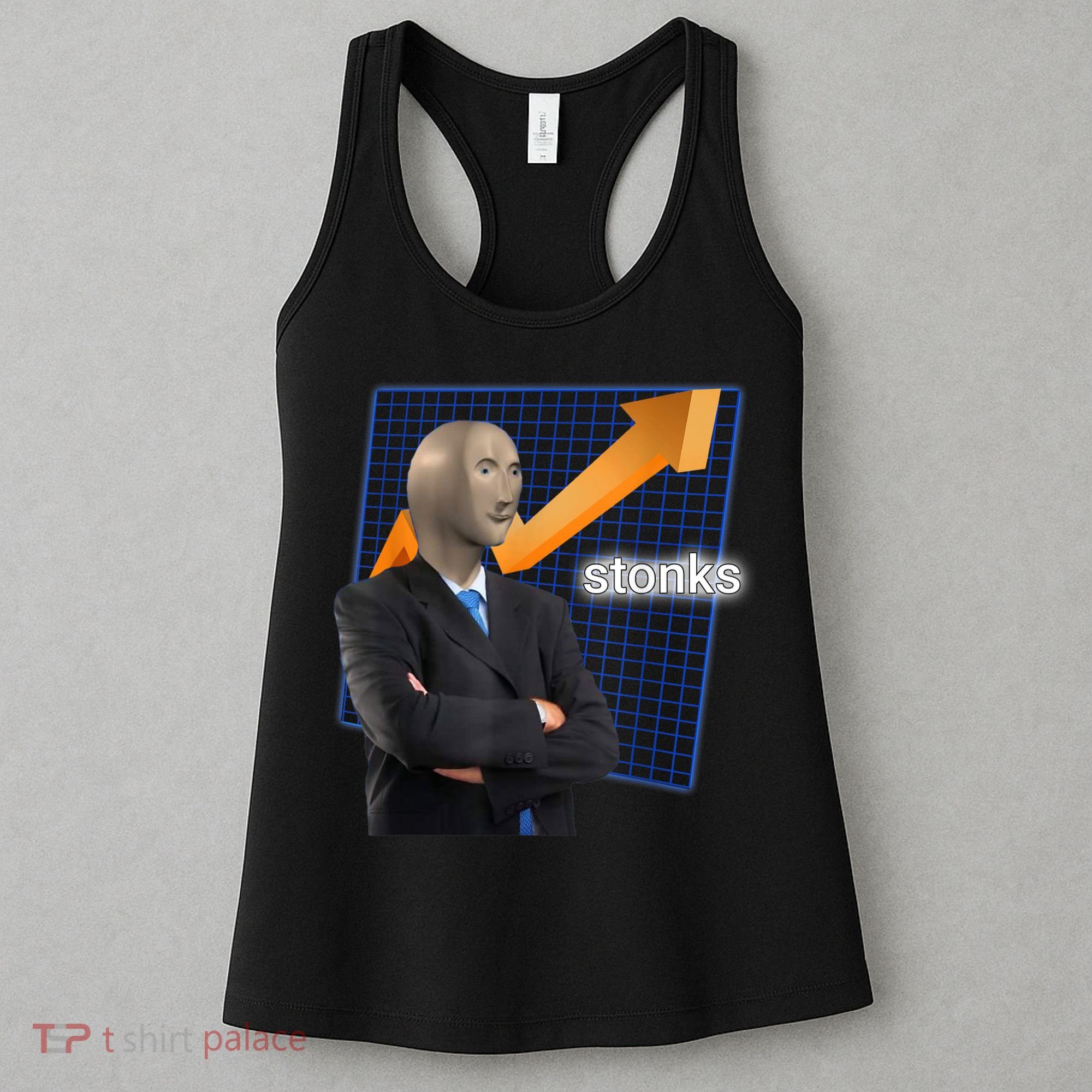 Stonks Surreal Memes Funny Stock Women's Tank Top