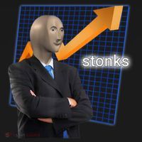 Stonks Surreal Memes Funny Stock Baby Bodysuit thumb 2