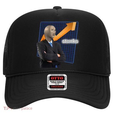 Stonks Surreal Memes Funny Stock Hat