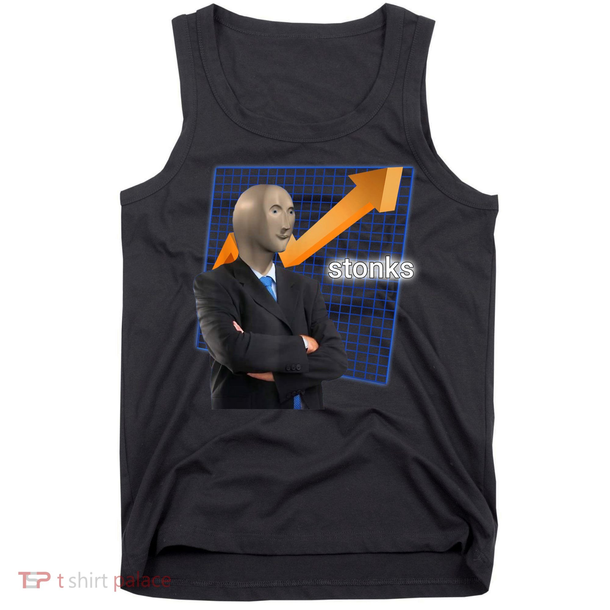 Stonks Surreal Memes Funny Stock Tank Top