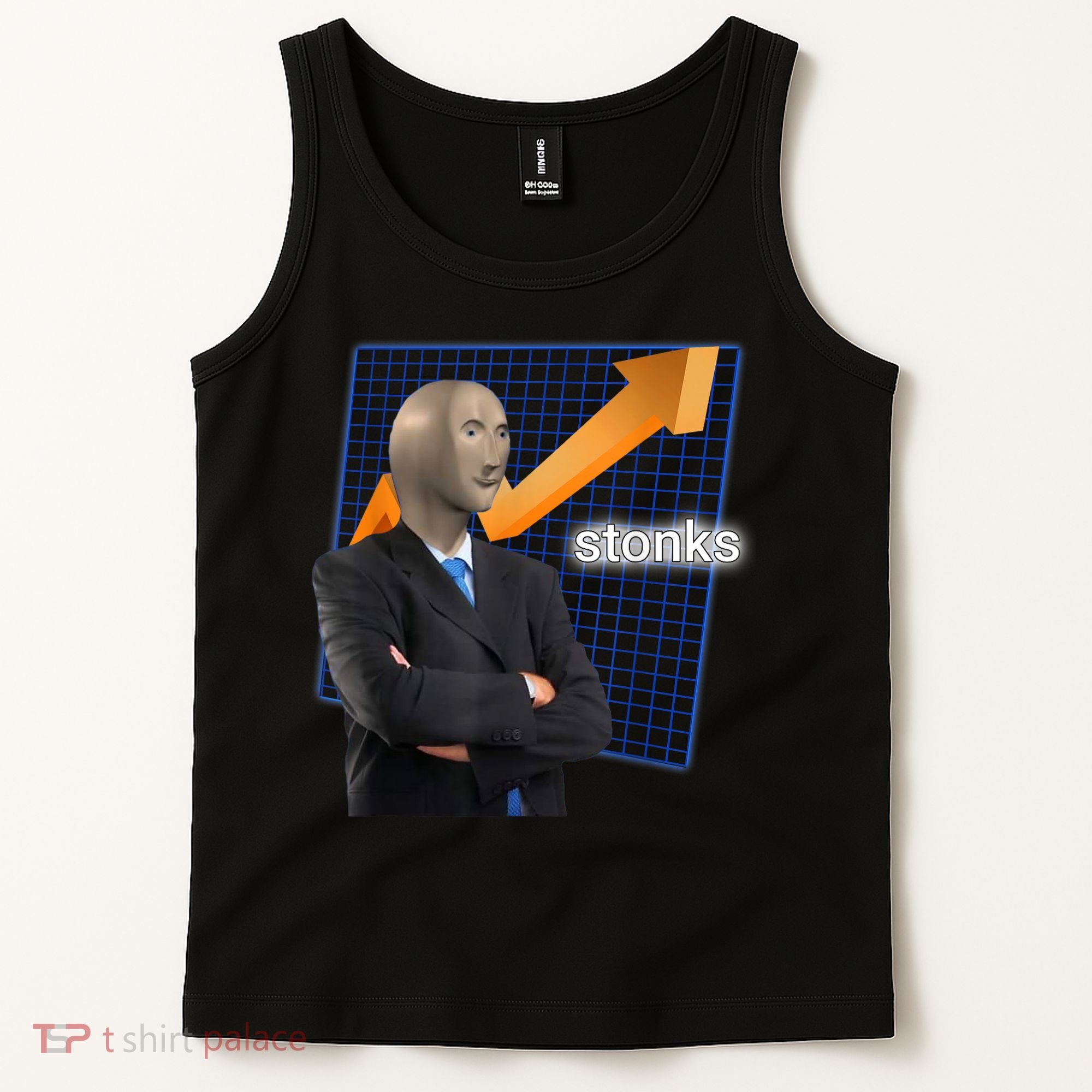 Stonks Surreal Memes Funny Stock Tank Top