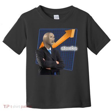 Stonks Surreal Memes Funny Stock Toddler T-Shirt