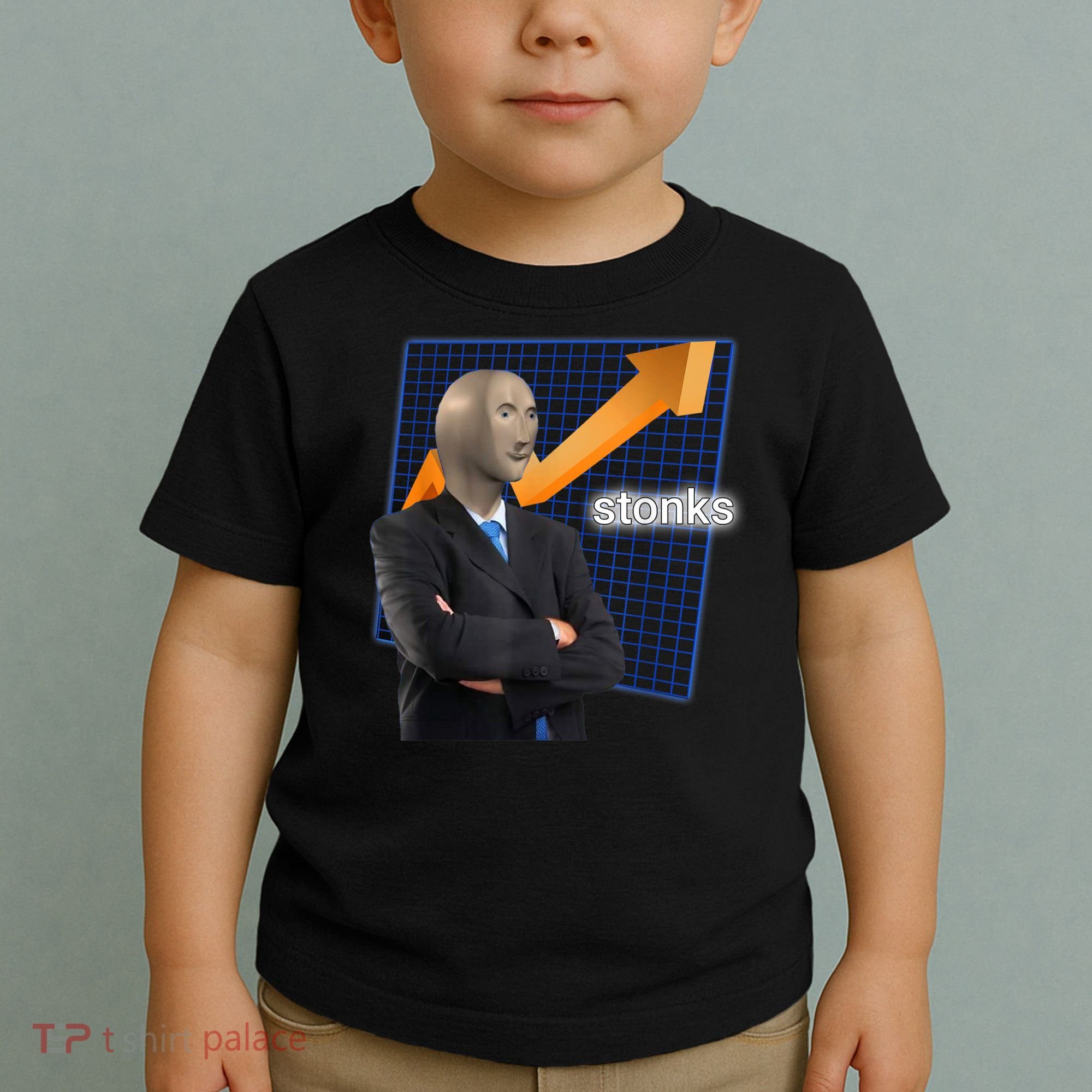 Stonks Surreal Memes Funny Stock Toddler T-Shirt