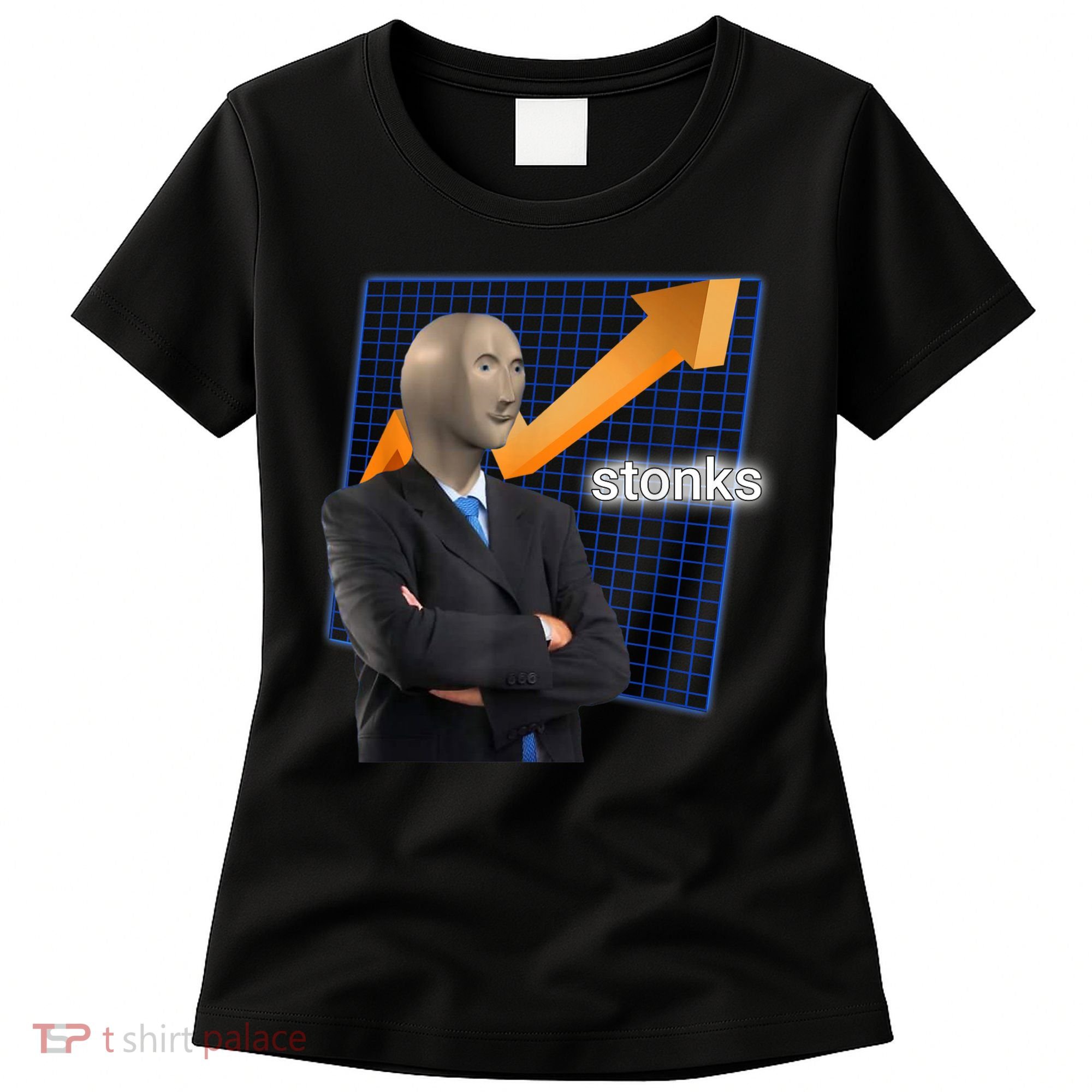 Stonks Surreal Memes Funny Stock Women's T-Shirt