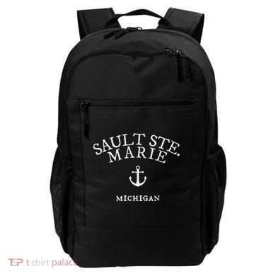 Sault Ste. Marie Michigan Nautical Ocean Backpack