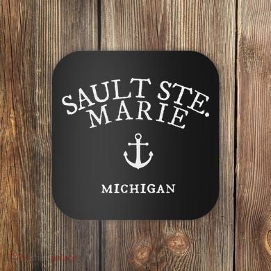 Sault Ste. Marie Michigan Nautical Ocean Coaster