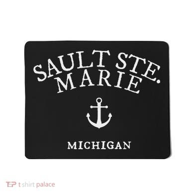 Sault Ste. Marie Michigan Nautical Ocean Mousepad