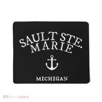 Sault Ste. Marie Michigan Nautical Ocean Mousepad thumb 0