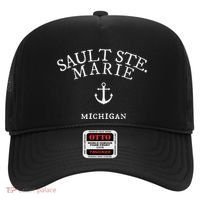 Sault Ste. Marie Michigan Nautical Ocean Hat thumb 0