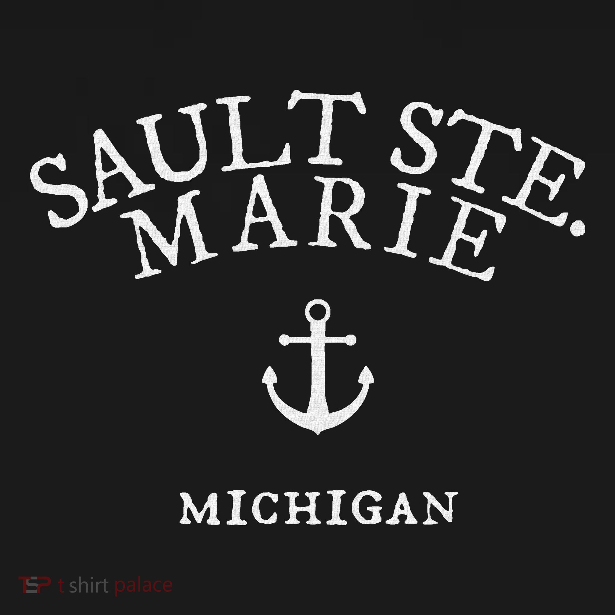 Sault Ste. Marie Michigan Nautical Ocean Kids T-Shirt