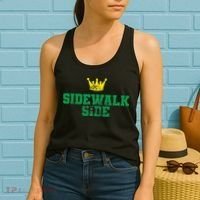 Sidewalk Side Mardi Gras Funny Festival Parade Costume Women's Tank Top thumb 2