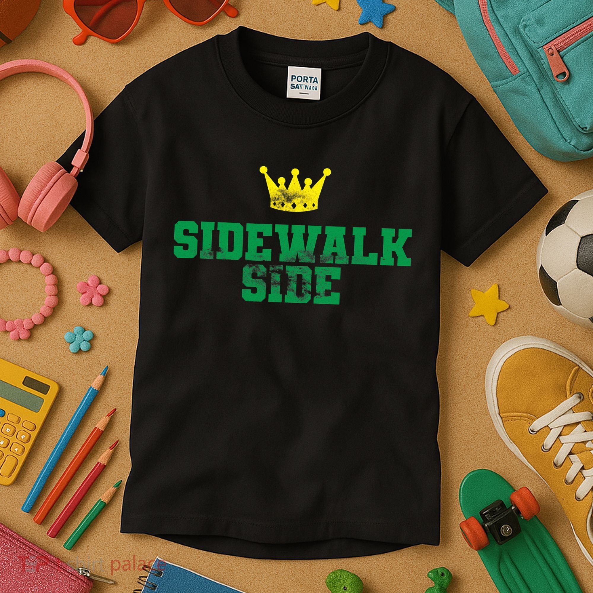 Sidewalk Side Mardi Gras Funny Festival Parade Costume Kids T-Shirt