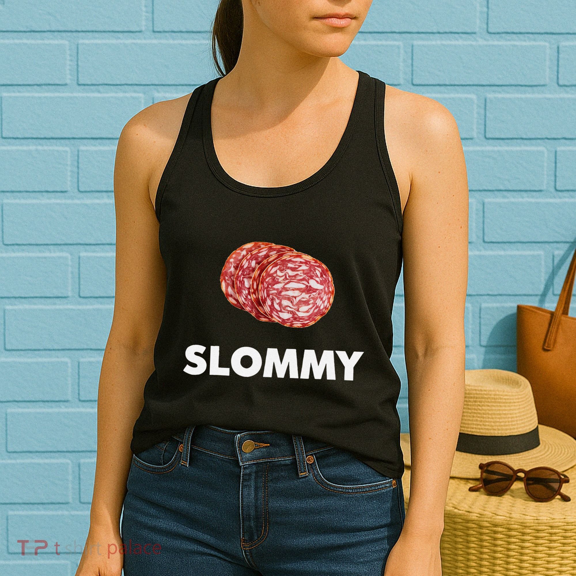 Slommy Salami Meme Oddly Specific Funny Memes Internet Memes Women's Tank Top