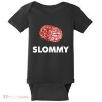 Slommy Salami Meme Oddly Specific Funny Memes Internet Memes Baby Bodysuit thumb 0