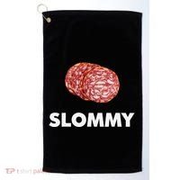 Slommy Salami Meme Oddly Specific Funny Memes Internet Memes Golf Towel thumb 0