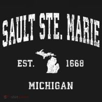 Sault Ste. Marie Michigan Mi Vintage Athletic Sports T-Shirt thumb 7