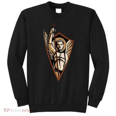 St Saint Michael the Archangel Catholic Angel Warrior Sweatshirt