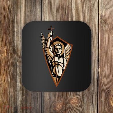 St Saint Michael the Archangel Catholic Angel Warrior Coaster