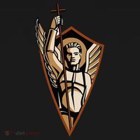 St Saint Michael the Archangel Catholic Angel Warrior Coaster thumb 2