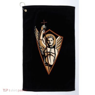 St Saint Michael the Archangel Catholic Angel Warrior Golf Towel