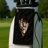 St Saint Michael the Archangel Catholic Angel Warrior Golf Towel thumb 2