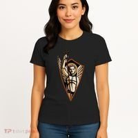 St Saint Michael the Archangel Catholic Angel Warrior Women's T-Shirt thumb 4