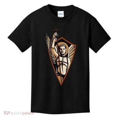 St Saint Michael the Archangel Catholic Angel Warrior Kids T-Shirt