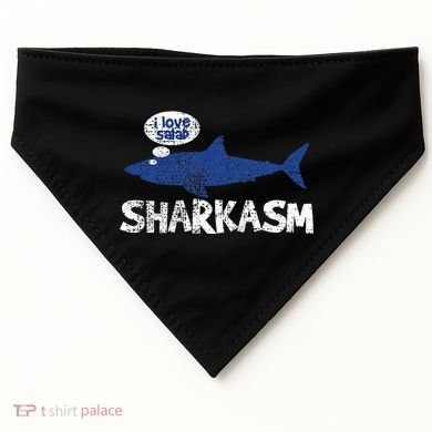 Shark Sharkasm Marine Biology USA-Made Doggie Bandana